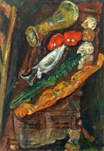 Chaim Soutine  - Bilder Gemälde - Still Life of Bread
