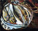 Chaim Soutine  - Bilder Gemälde - Still LIfe with Fish