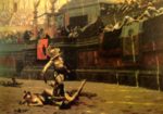 Jean Leon Gerome - Peintures - Le sort du gladiateur