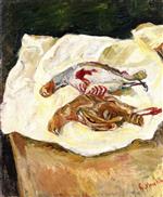 Chaim Soutine  - Bilder Gemälde - Still Life with Two Partridges
