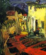 Chaim Soutine  - Bilder Gemälde - Street at Cagnes