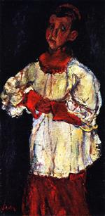 Chaim Soutine  - Bilder Gemälde - The Choir Boy