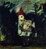 Chaim Soutine  - Bilder Gemälde - The Château de Chatelguyon