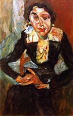 Chaim Soutine  - Bilder Gemälde - The Green Dress