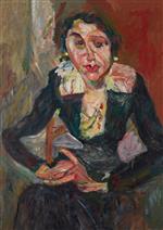 Chaim Soutine  - Bilder Gemälde - The Green Dress