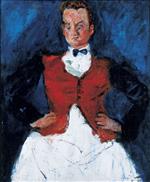 Chaim Soutine  - Bilder Gemälde - The Maitre D