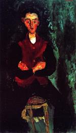 Chaim Soutine  - Bilder Gemälde - The Valet