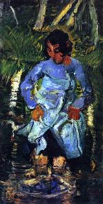 Chaim Soutine  - Bilder Gemälde - Thérèsa by the River