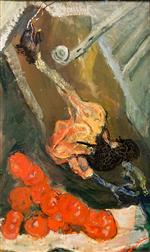 Chaim Soutine  - Bilder Gemälde - Turkey and Tomatoes