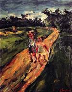 Bild:Two Children on a Road