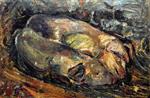 Chaim Soutine  - Bilder Gemälde - Two Pigs