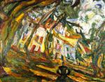 Chaim Soutine  - Bilder Gemälde - Village Square, Céret