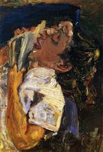 Chaim Soutine  - Bilder Gemälde - Woman Asleep over a Book