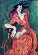 Chaim Soutine  - Bilder Gemälde - Woman in Red