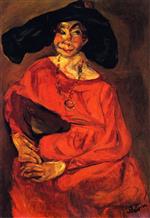 Chaim Soutine  - Bilder Gemälde - Woman in Red