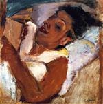 Chaim Soutine  - Bilder Gemälde - Woman Reading