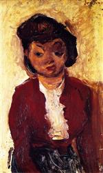 Chaim Soutine  - Bilder Gemälde - Young English Girl