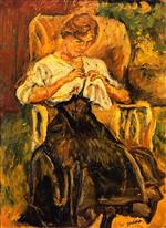 Bild:Young Woman in a Rocking Chair