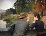 Emile Friant - Bilder Gemälde - Les amoureux