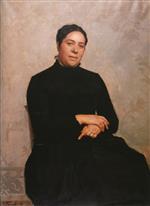 Emile Friant - Bilder Gemälde - Portrait de Madame Constantin