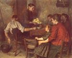 Emile Friant - Bilder Gemälde - The Frugal Repast