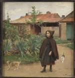 Emile Friant  - Bilder Gemälde - The Garden Walk