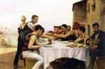 Emile Friant  - Bilder Gemälde - The Rowers of the Meurthe
