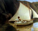 Emile Friant  - Bilder Gemälde - The Small Boat