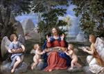 Francesco Albani - Bilder Gemälde - Christ Served by Angels