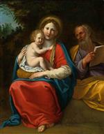 Francesco Albani - Bilder Gemälde - Holy Family in a Landscape