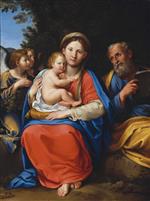 Francesco Albani - Bilder Gemälde - Holy Family with Angels