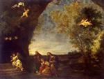Francesco Albani - Bilder Gemälde - Holy Women at Chirst's Tomb