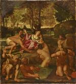 Francesco Albani - Bilder Gemälde - Latona and the Lycian Peasants