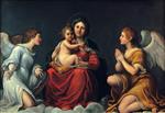 Francesco Albani - Bilder Gemälde - Madonna and Child with Angels