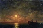 Ivan Aivazovsky - Bilder Gemälde - A Moonlit Night