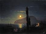 Ivan Aivazovsky - Bilder Gemälde - A Moonlit Night in Crimea