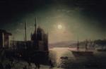 Ivan Aivazovsky - Bilder Gemälde - A Moonlit Night on the Bosphorus