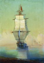 Ivan Aivazovsky - Bilder Gemälde - A Ship