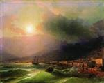 Ivan Aivazovsky - Bilder Gemälde - A View of Yalta