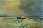 Ivan Aivazovsky  - Bilder Gemälde - Boat at Sea