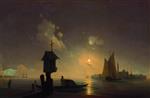 Ivan Aivazovsky  - Bilder Gemälde - Chapel on the Sea Shore