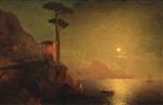 Ivan Aivazovsky  - Bilder Gemälde - Chapel on the Seashore