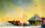 Ivan Aivazovsky  - Bilder Gemälde - Chumaks in Ukraine