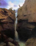 Ivan Aivazovsky  - Bilder Gemälde - Clash in the Caucasus Mountains