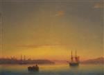 Ivan Aivazovsky  - Bilder Gemälde - Constantinople at Sunrise