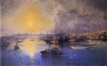 Ivan Aivazovsky  - Bilder Gemälde - Constantinople at Sunset
