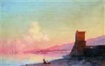 Ivan Aivazovsky  - Bilder Gemälde - Feodosia at Sunrise