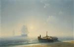 Ivan Aivazovsky  - Bilder Gemälde - Fishermen at Sunrise