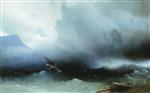 Ivan Aivazovsky  - Bilder Gemälde - Hurricane at Sea