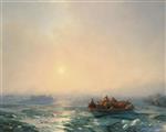 Ivan Aivazovsky  - Bilder Gemälde - Ice on the Dnieper